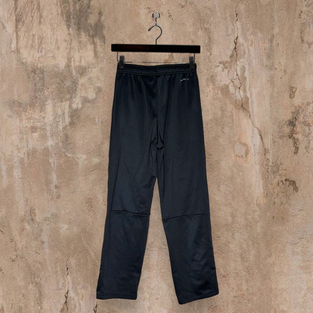Vintage Y2K Nike Sweatpants Youth XL Dark Grey Polyester White Swoosh Therma Fit - Picture 3 of 6